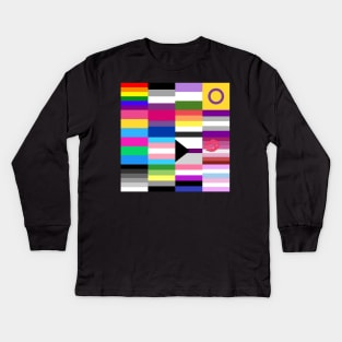 LGBT+ Prid Flags Kids Long Sleeve T-Shirt